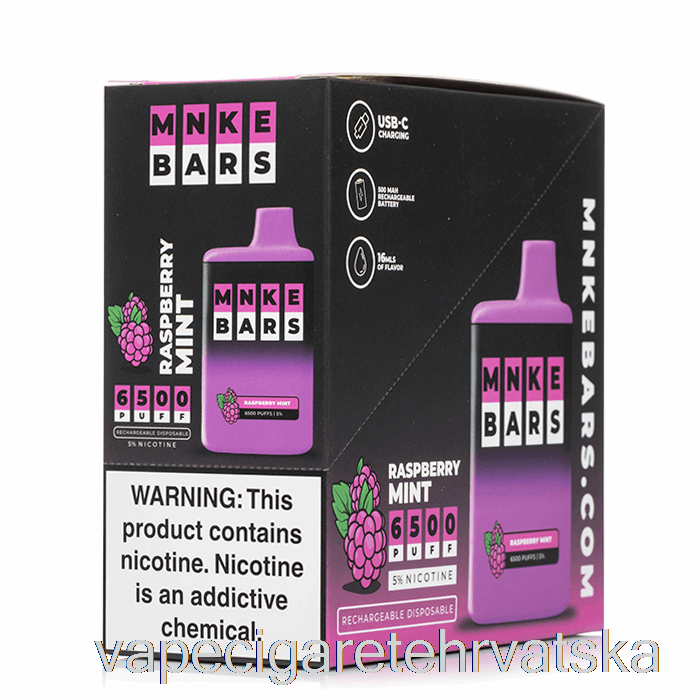 Vape Hrvatska Mnke Bars 6500 Za Jednokratnu Upotrebu (5 Komada)
